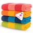 Casa Copenhagen Malibu Strandtücher, entworfen in Dänemark, robust & widerstandsfähig, schnelltrocknend, für Pool, Bad & Dusche, 76x152 cm, 4-teiliges Strand & Badetuch-Set aus Baumwolle-Multicolour