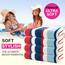 Casa Copenhagen Bora Bora Strandtücher, entworfen in Dänemark, robust und widerstandsfähig, schnelltrocknend, für Pool, Bad und Dusche, 76 x 152cm, 4-teiliges Handtuchset aus Baumwolle- Rot