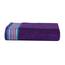 Casa Copenhagen He & She 2-teiliges XL-Designer Badetuch-Set aus 100% ägyptischer Baumwolle Violett–Indigo–Blaugrün, 90x180 cm Badetücher für das Badezimmer (perfekte Geschenkset für Damen & Herren)