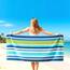 Casa Copenhagen Monaco Handtücher 4-Stück Geschenkset aus – Regenbogengrün Strandtüchern, 75x150 cm extragroße Pooltüchern 100% Baumwolle (perfekte Sommer Geschenkset für Damen & Herren)