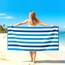 Casa Copenhagen Monaco Handtücher 4-Stück Geschenkset aus – Marineblau Strandtüchern, 75x150 cm extragroße Pooltüchern 100% Baumwolle (perfekte Sommer Geschenkset für Damen & Herren)