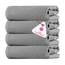Casa Copenhagen Waffle 4-teiliges Geschenkset XL Designer Handtüchern aus 100% ägyptischer Baumwolle- Grauviolett, 70x140 cm, 4Badetücher für Badezimmer (perfekte Geschenkset für Damen & Herren)