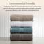 Springtree Home Badetuch 4er Set aus 100% Baumwolle | Badetücher braun | geometrisches strukturiertes Design | saugfähig & schnelltrocknend | 4 Badetücher | Oeko-TEX Standard 100 Baumwolle |