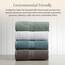 Springtree Home Badetuch-Set aus 100 % Baumwolle, 6-teiliges Set, grüne Badetücher, geometrisches strukturiertes Design, saugfähig und schnelltrocknend, Oeko-TEX Standard 100 Baumwolle