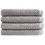Everplush Handtuch 55% Zero Twist Baumwolle Granit 4 Stück