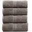 Springtree Home Badetuch-Set aus 100% Baumwolle, 4er-Set | Geometrisches Strukturdesign | Superweich und saugfähig mit schnell trocknenden Fasern | Öko-Tex-Standard 100, Myla-Kollektion