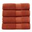 NY Loft 4-teiliges Badetuch-Set, 100 % Baumwolle, super weich und saugfähig, schnell trocknend, strukturierte und strapazierfähige Baumwolle, Trinity-Kollektion, 4 Stück, 76,2 x 132,1 cm, Tonfarben