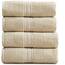 Springtree Home Badetuch-Set aus 100% Baumwolle, 4er-Set | Geometrisches Strukturdesign | Superweich und saugfähig mit schnell trocknenden Fasern | Öko-Tex-Standard 100, Myla-Kollektion