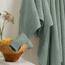 Springtree Home Badetuch aus 100 % Baumwolle, 4-teilig, grün, geometrisches strukturiertes Design, saugfähig & schnelltrocknend, 4 Badetücher, Oeko-TEX Standard 100 Baumwolle, Myla-Kollektion, Lily