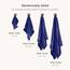 BIOWEAVES Waschlappen aus 100 % Bio-Baumwolle, 700 g/m², GOTS-zertifiziert, 33 x 33 cm, Marineblau, 12 Stück