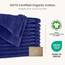 BIOWEAVES Waschlappen aus 100 % Bio-Baumwolle, 700 g/m², GOTS-zertifiziert, 33 x 33 cm, Marineblau, 12 Stück