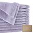 BIOWEAVES Waschlappen aus 100 % Bio-Baumwolle, 700 g/m², Plüsch, Premium-Waschlappen, 33 x 33 cm, GOTS-zertifiziert, perfekt für Zuhause und Badezimmer, Lavendel, 12 Stück