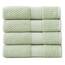 NY Loft 4-teiliges Badetuch-Set, 100 % Baumwolle, super weich und saugfähig, schnell trocknend, strukturierte und strapazierfähige Baumwolle, Trinity-Kollektion, 4 Stück, 76,2 x 132,1 cm, Salbeigrün