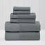 Modern Threads Waffelrippe 6-teiliges Handtuchset - Premium Baumwolle Badetücher Ultra Saugfähig & Weich Elegante Waffelstruktur für Bad & Spa Carbon