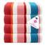 Casa Copenhagen Bora Bora Handtücher 4-Stück Geschenkset aus – Rosa, 75x150 cm extragroße Pooltüchern 100% Baumwolle (perfekte Sommer Geschenkset für Damen & Herren)