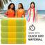 Casa Copenhagen Malibu Handtücher 4-Stück Geschenkset aus – Grün/Zitrone Strandtüchern, 75x150 cm extragroße Pooltüchern 100% Baumwolle (perfekte Sommer Geschenkset für Damen & Herren)