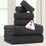 Casa Copenhagen, 6teiliges Designer Handtuch Geschenkset aus 100% ägyptischer Baumwolle –Kieferngrau, 600 g/m² (2Badetücher, 2Handtücher, 2Waschhandschuhe) Geschenkbox für Damen & Herren