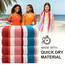 Casa Copenhagen Bora Bora Handtücher 4-Stück Geschenkset aus – Rosa, 75x150 cm extragroße Pooltüchern 100% Baumwolle (perfekte Sommer Geschenkset für Damen & Herren)