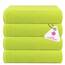 Casa Copenhagen 4-teiliges Geschenkset XL Designer Handtüchern aus 100% ägyptischer Baumwolle- Neongrün, 70x140 cm, 4Badetücher für Badezimmer (perfekte Geschenkset für Damen & Herren)