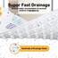 YOCOLE Kinderbadewannenmatte 100x40cm Duschmatte Rutschfest, BPA-frei PVC, Saugnäpfen, Schimmelresistent & Maschinenwaschbar