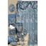 Zahari Home Capri Badezimmerteppich, luxuriöser Badteppich, waschbar, schöne Duschmatte, einzigartiges Design, stilvoll, rutschfest, Duschmatte, königsblau, Badteppich, Badewanne, Dekoration