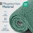 Beautissu Badvorleger rutschfest Waschbar 80x50 cm – Duschvorleger Hochflor Badematte rutschfest Shaggy – Flauschig Badvorleger Badezimmerteppich – Badezimmer Badematte Mintgrün BeauMare FL