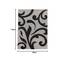 TT Home Wohnzimmer Teppich Moderner Kurzflor 3D Optik Geometrisches Wellen Design, Farbe:Grau, Größe:60x110 cm