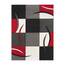 TT Home Wohnzimmer Teppich Moderner Kurzflor 3D Optik Geometrisches Wellen Design, Farbe: Rot 2, Größe:200x290 cm