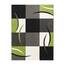 TT Home Wohnzimmer Teppich Moderner Kurzflor 3D Optik Geometrisches Wellen Design, Farbe:Grün, Größe:60x110 cm