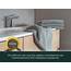 ZOLLNER 6er Set Handtücher in 50x100 cm - saugstarke und weiche Badetücher in hellgrau - mit praktischem Aufhänger - waschbar bis 60°C - Baumwolle - Hotelqualität