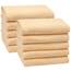 ZOLLNER 10er Set Handtücher in 50x100 cm - saugstarke und weiche Duschtücher in gelb - mit praktischem Aufhänger - waschbar bis 60°C - Baumwolle - Hotelqualität