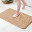 MIULEE Badematte Memoryschaum Badezimmerteppich rutschfeste Badteppich Wasserabsorbierend Badvorleger Schnelltrocknend Waschbar Duschvorleger für Badezimmer 40x60cm Beige