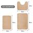 MIULEE Badematte Memoryschaum Badezimmerteppich rutschfeste Badteppich Wasserabsorbierend Badvorleger Schnelltrocknend Waschbar Duschvorleger für Badezimmer 50x80cm Beige
