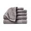 Lacoste Heritage Supima Cotton 6-teiliges Handtuch-Set, 2 Badetücher, 2 Handtücher, 2 Waschlappen, Meteorit - Hochsaugfähig & schnell trocknend, Badezimmer-Essential, maschinenwaschbar