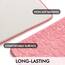 MIULEE Geometrische Badematte Memoryschaum Badezimmerteppich Badteppich Memory Foam Duschvorleger Teppich Badvorleger Fussmatte rutschfeste Matte für Badezimmer Wohnzimmer 50x40 cm Rosa