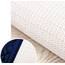 Madeals Badteppich-Set, 4-teilig, mit WC-Deckelbezug, weicher Shaggy-Badteppich-Set, 3-teilig und U-förmiger WC-Bodenteppich, Marineblau