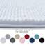 Decomira Badematte rutschfest | Als Badteppich Set kombinierbar | Badezimmer-Teppich Bad-Vorleger waschbar aus Chenille | Duschvorleger für Dusche, Badewannen, WC Deko | Weiss - 70x120 cm
