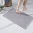 Decomira Badematte rutschfest | Als Badteppich Set kombinierbar | Badezimmer-Teppich Bad-Vorleger waschbar aus Chenille | Duschvorleger für Dusche, Badewannen, WC Deko | Grau - 50x80 cm (2stk)