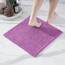 Decomira Badematte rutschfest | Als Badteppich Set kombinierbar | Badezimmer-Teppich Bad-Vorleger waschbar aus Chenille | Duschvorleger für Dusche, Badewannen, WC Vorleger | Lila - 45x45 cm