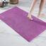 Decomira Badematte rutschfest | Als Badteppich Set kombinierbar | Badezimmer-Teppich Bad-Vorleger waschbar aus Chenille | Duschvorleger für Dusche, Badewannen, WC Deko | Lila - 70x120 cm