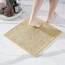 Decomira Badematte rutschfest | Als Badteppich Set kombinierbar | Badezimmer-Teppich Bad-Vorleger waschbar aus Chenille | Duschvorleger für Dusche, Badewannen, WC Vorleger | Beige - 45x45 cm
