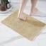 Decomira Badematte rutschfest | Als Badteppich Set kombinierbar | Badezimmer-Teppich Bad-Vorleger waschbar aus Chenille | Duschvorleger für Dusche, Badewannen, WC Deko | Beige - 40x60 cm
