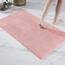Decomira Badematte rutschfest | Als Badteppich Set kombinierbar | Badezimmer-Teppich Bad-Vorleger waschbar aus Chenille | Duschvorleger für Dusche, Badewannen, WC Deko | Rosa - 70x120 cm