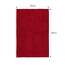 Decomira Badematte rutschfest | Als Badteppich Set kombinierbar | Badezimmer-Teppich Bad-Vorleger waschbar aus Chenille | Duschvorleger für Dusche, Badewannen, WC Deko | Rot - 50x80 cm