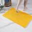 Decomira Badematte rutschfest | Als Badteppich Set kombinierbar | Badezimmer-Teppich Bad-Vorleger waschbar aus Chenille | Duschvorleger für Dusche, Badewannen, WC Deko | Gelb - 50x80 cm