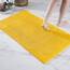 Decomira Badematte rutschfest | Als Badteppich Set kombinierbar | Badezimmer-Teppich Bad-Vorleger waschbar aus Chenille | Duschvorleger für Dusche, Badewannen, WC Deko | Gelb - 70x120 cm
