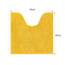 Decomira Badematte rutschfest WC Vorleger mit Ausschnitt | Als Badteppich Set kombinierbar | Badezimmer-Teppich Bad-Vorleger waschbar aus Chenille | Für freistehende Toiletten | Gelb - 45x45 cm