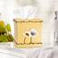 Zahari Home Modernes Badezimmer-Zubehör-Set mit Mohnblumenfeldern, Abfallkorb und Taschentuchbox, modern, klassisch, zeitgenössisch, Badezimmer-Dekor-Set für Zuhause, luxuriöses gelbes Bad-Set