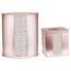 Zahari Home Sinatra Modernes Badezimmer-Zubehör-Set, Abfallkorb und Taschentuchbox, modern, dekorativ, schöne Designs, Badezimmer-Dekor-Set für Zuhause, Rouge, Badezimmer-Set, Mosaikglas