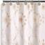 Zahari Home Rose Vine 13-teiliges Badezimmer-Duschvorhang-Set, transparenter Duschvorhang und 12 Haken, modern, klassisch, luxuriös, zeitgenössisches Dekor, beiger Duschvorhang